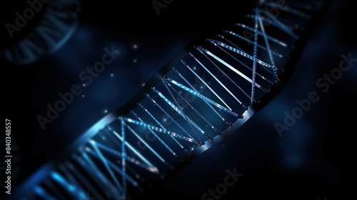 Human structure of DNA, researches of chromosomes. AI generated.