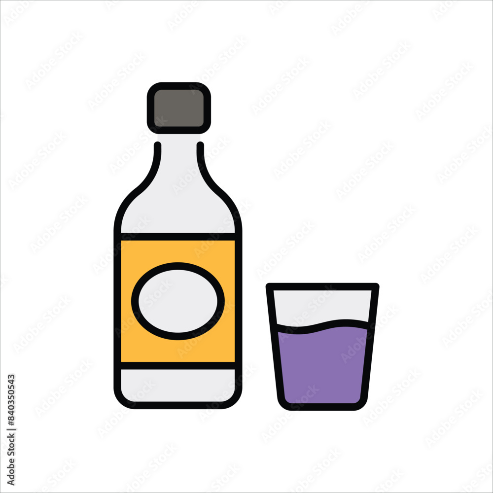 Soju vector icon Soju vector icon