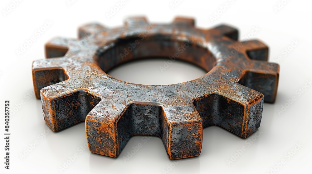 rendered illustration icon of a gear or cog on white isolated background for concepts of setting up maintaining and troubleshooting.stock illustration rendered illustration icon of a gear or cog on white isolated background for concepts of setting up maintaining and troubleshooting.stock illustration