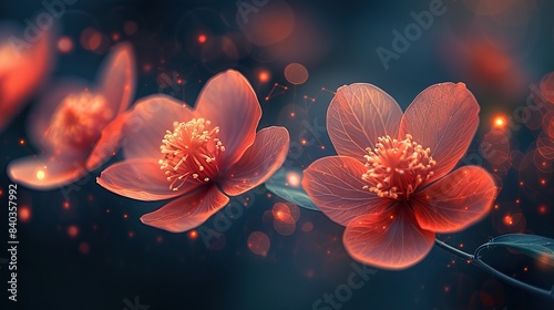 an abstract floral background made with.image illustration