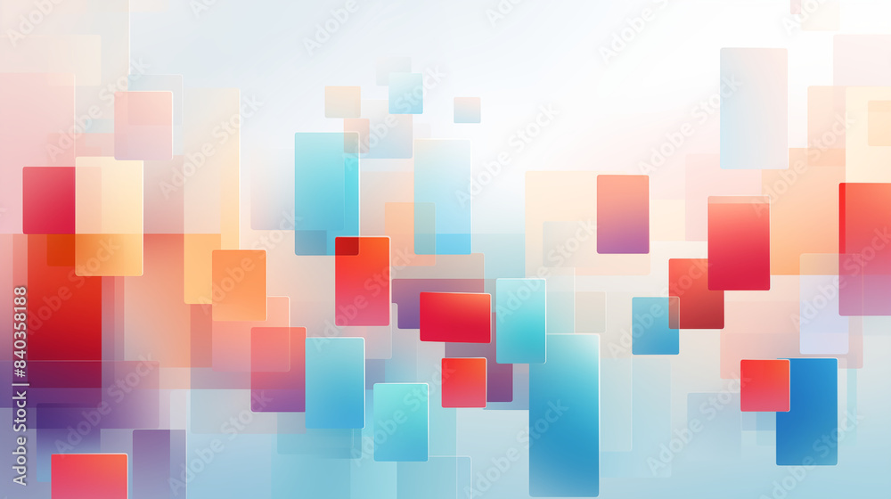 Pastel 3D Geometric Abstract Art Pastel 3D Geometric Abstract Art
