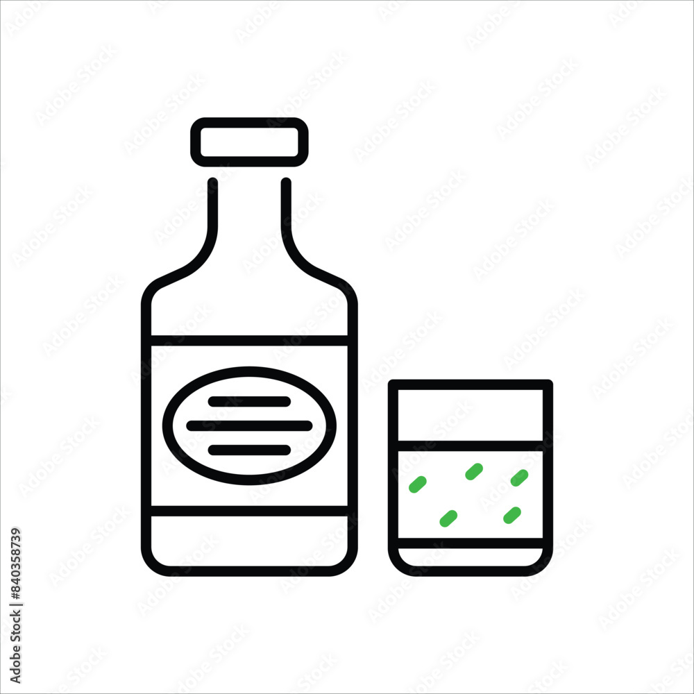 Whiskey vector icon Whiskey vector icon