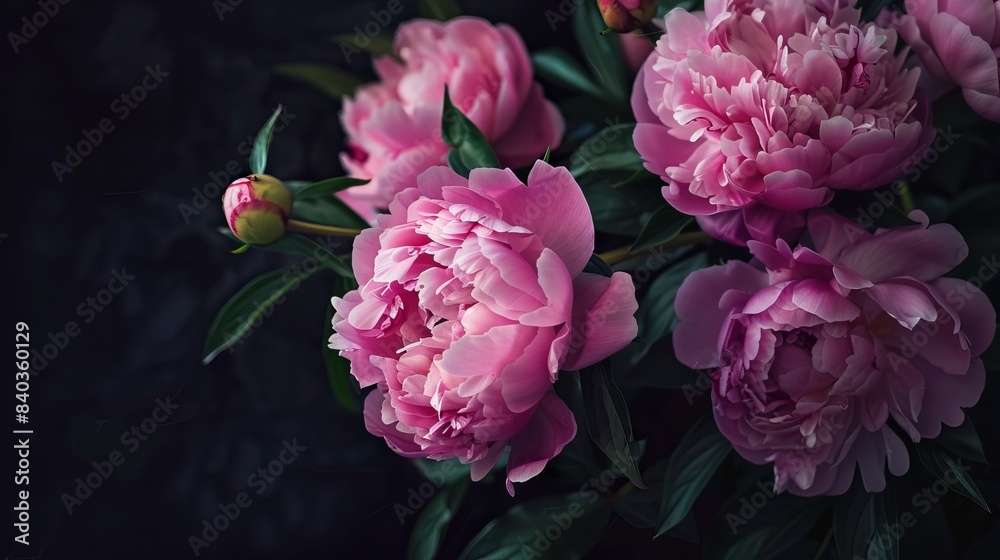 Fototapeta premium Floral pattern wallpaper