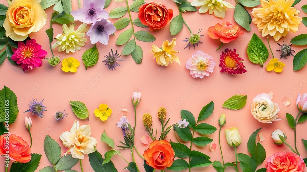 Floral pattern invitation card design Floral pattern invitation card design