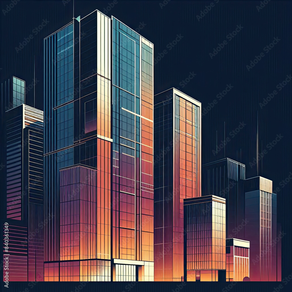 skyscraper office building abstract backgrounds illustration skyscraper office building abstract backgrounds illustration