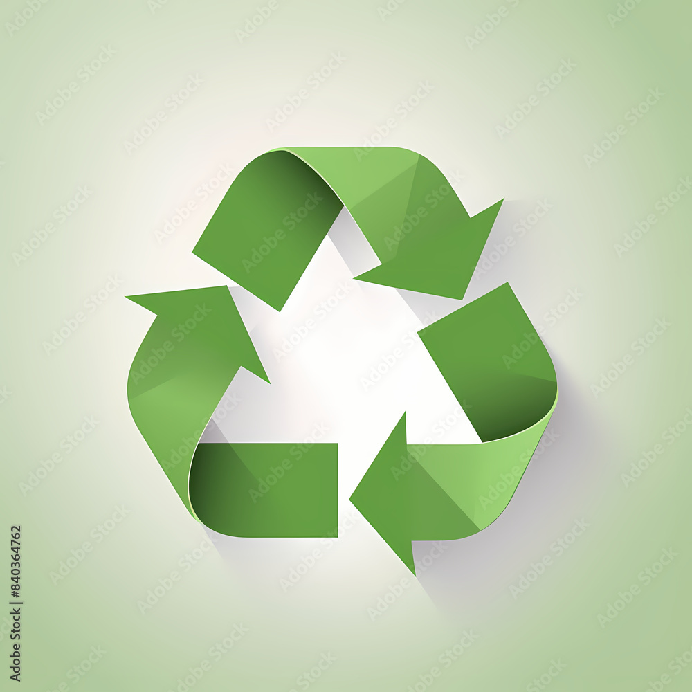 Recycling symbol in paper art vector image Recycling symbol in paper art vector image
