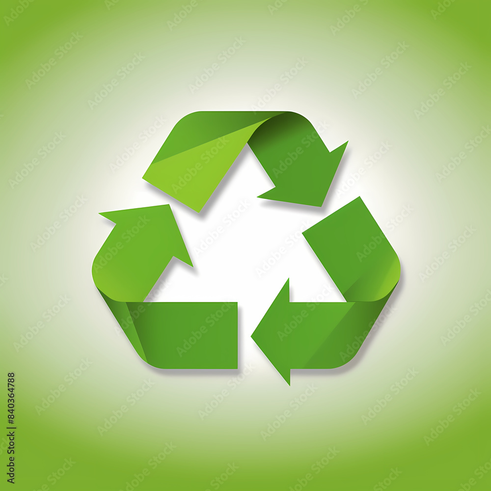 Recycling symbol in paper art vector image Recycling symbol in paper art vector image