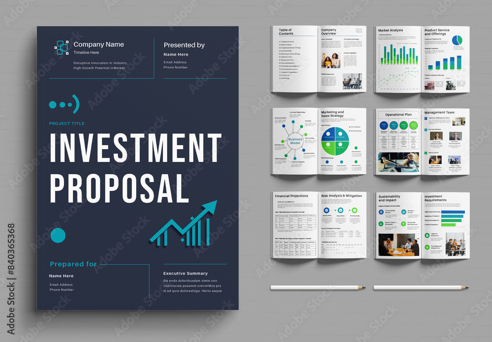 Investment Proposal Template Stock Template Adobe Stock Investment Proposal Template Stock Template Adobe Stock