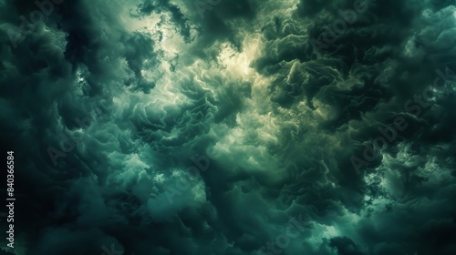 Wallpaper Mural The sky above the raging storm takes on an eerie hue as shadowy apparitions float in and out of view their ghastly shapes blending into the tempestuous sky Torontodigital.ca