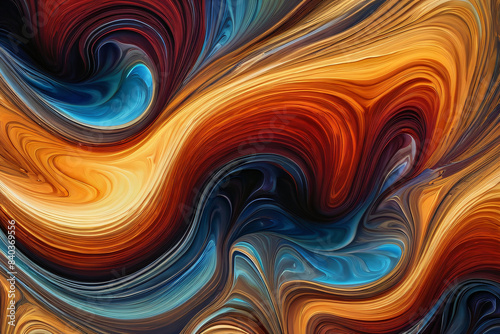 Fluid and organic abstract textures resembling liquids like water, oil, or paint