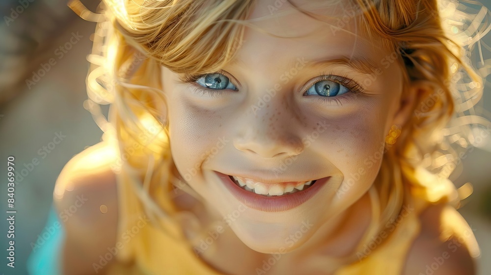 closeup of child with joyful smile looking directly at camera happiness and innocence closeup of child with joyful smile looking directly at camera happiness and innocence