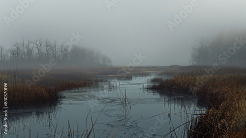 As the fog thickens eerie laughter echoes through the marsh seemingly coming from all directions at once. But upon closer inspection it is discovered to be the haunting cackling o