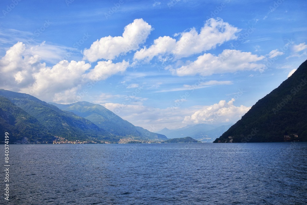 Lake Como (Italy) with stunning views. Popular tourist destination. Lake Como (Italy) with stunning views. Popular tourist destination.