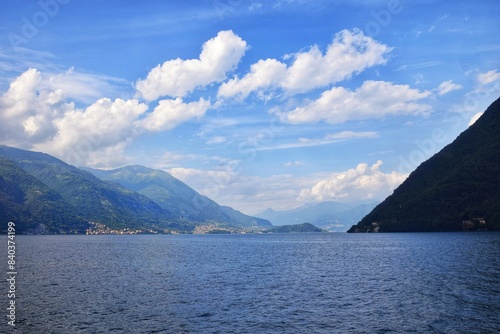 Lake Como  Italy  with stunning views.