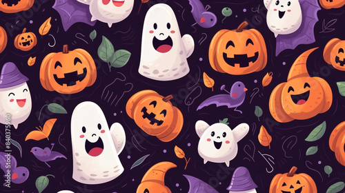 Halloween Seamless Background: Spooky Patterns for Festive Fun