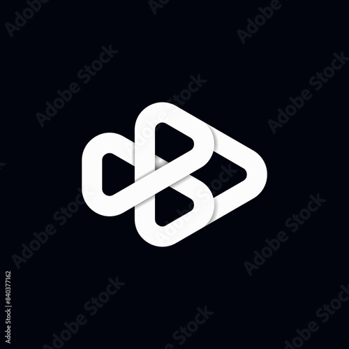 Arrow media play logo template, media play logo, video logo
