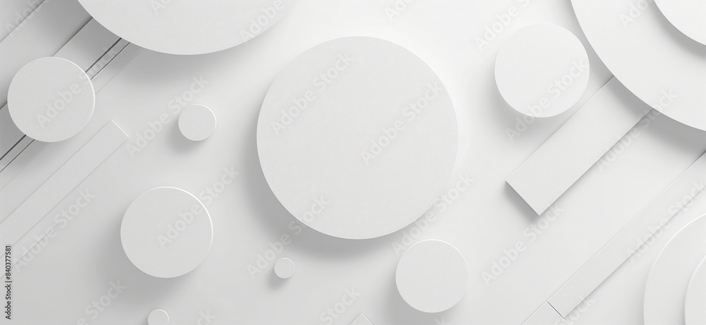 White background with geometric shapes. White minimalistic website wallpaper. Modern clean simple elegant design banner with copy space White background with geometric shapes. White minimalistic website wallpaper. Modern clean simple elegant design banner with copy space