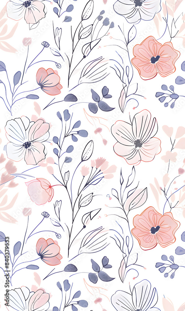 Seamless pattern of flower. Seamless pattern of flower.