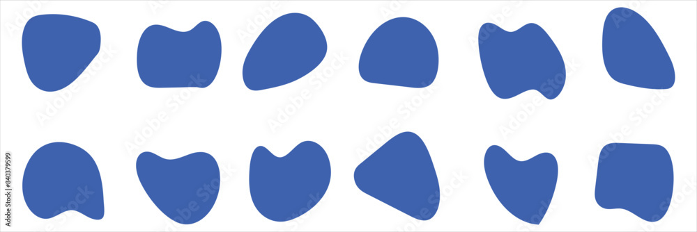Amoeba blob, irregular shape vector illustration set. EPS 10/AI Amoeba blob, irregular shape vector illustration set. EPS 10/AI