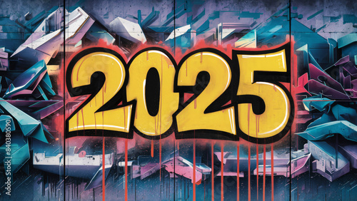 2025 graffiti on wall