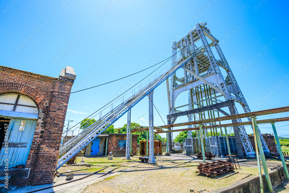 初夏の三池炭鉱宮原坑 福岡県大牟田市 Miike Coal Mine Miyahara Pit in early summer. Fukuoka Pref, Oomuta City. 初夏の三池炭鉱宮原坑 福岡県大牟田市 Miike Coal Mine Miyahara Pit in early summer. Fukuoka Pref, Oomuta City.