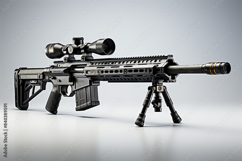 Pistol - gun for self-defense and law enforcement.isolated white background Pistol - gun for self-defense and law enforcement.isolated white background