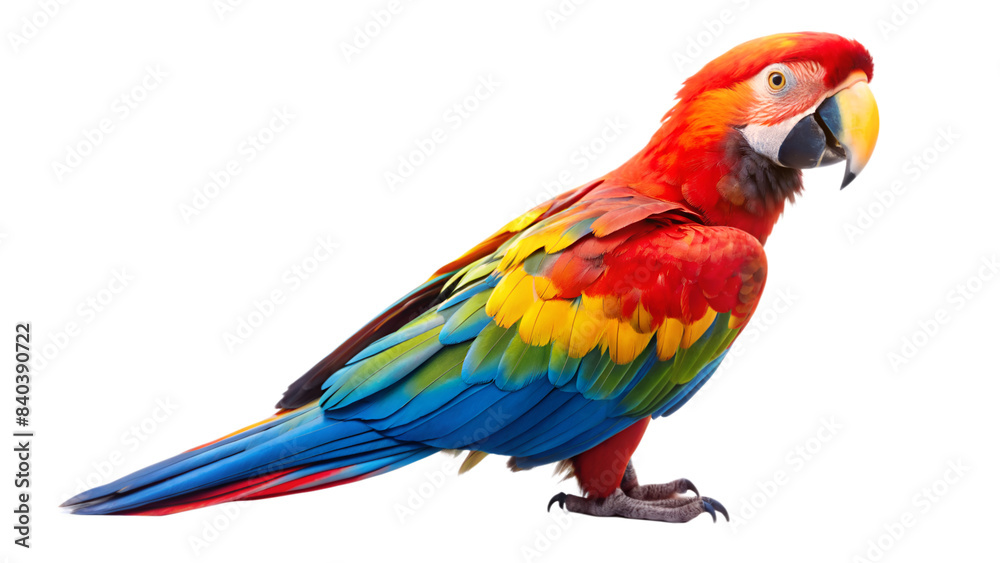 Fototapeta premium A parrot isolated on transparent background