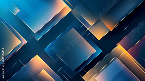 Wallpaper Mural abstract 3d square Style Gradient lines. Template for your design, screen, wallpaper, banner, poster. Torontodigital.ca