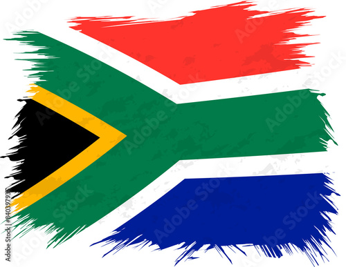 Grunge flag of South Africa