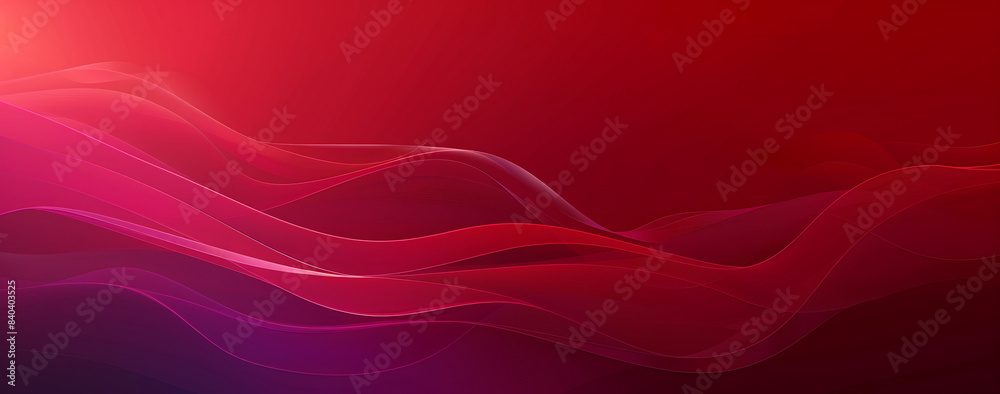 Red and Purple Gradient Background with Waves in Minimalist Design Red and Purple Gradient Background with Waves in Minimalist Design