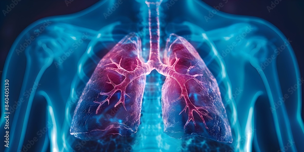 3D Render of Lung Cancer Biopsy in Respiratory System X-Ray. Concept Medical Illustration, Lung Cancer Biopsy, 3D Rendering, Respiratory System, X-Ray Imaging 3D Render of Lung Cancer Biopsy in Respiratory System X-Ray. Concept Medical Illustration, Lung Cancer Biopsy, 3D Rendering, Respiratory System, X-Ray Imaging