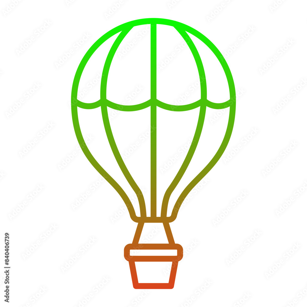 Obraz premium Hot Air Balloon Icon