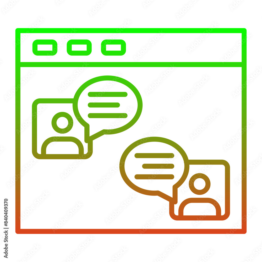 Fotografie Online Chat Icon