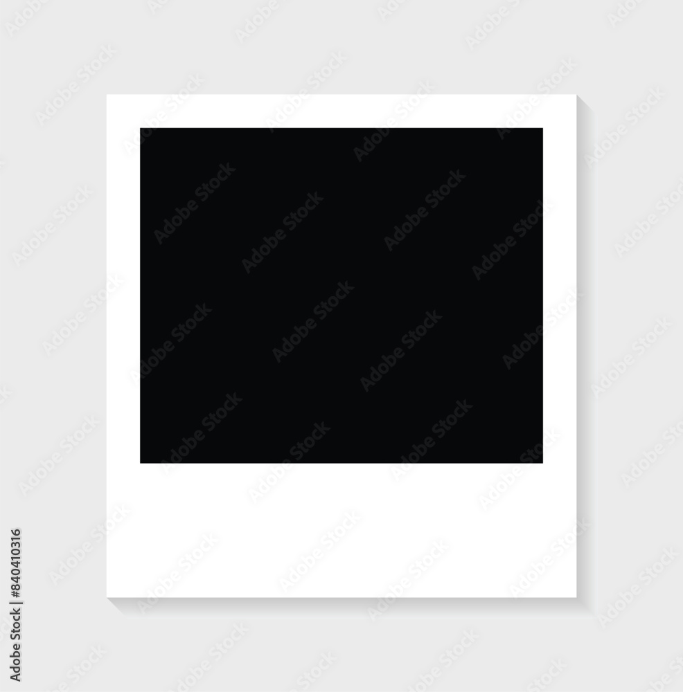 Vector illustration of a beautiful Polaroid-style photo frame. Vector illustration of a beautiful Polaroid-style photo frame.