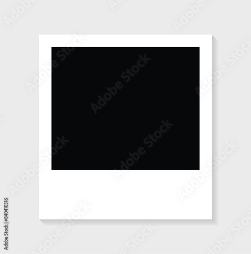 Vector illustration of a beautiful Polaroid-style photo frame.