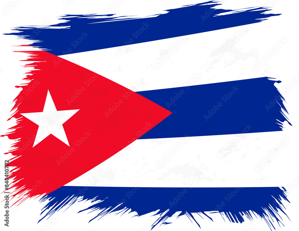 Grunge flag of Cuba Grunge flag of Cuba