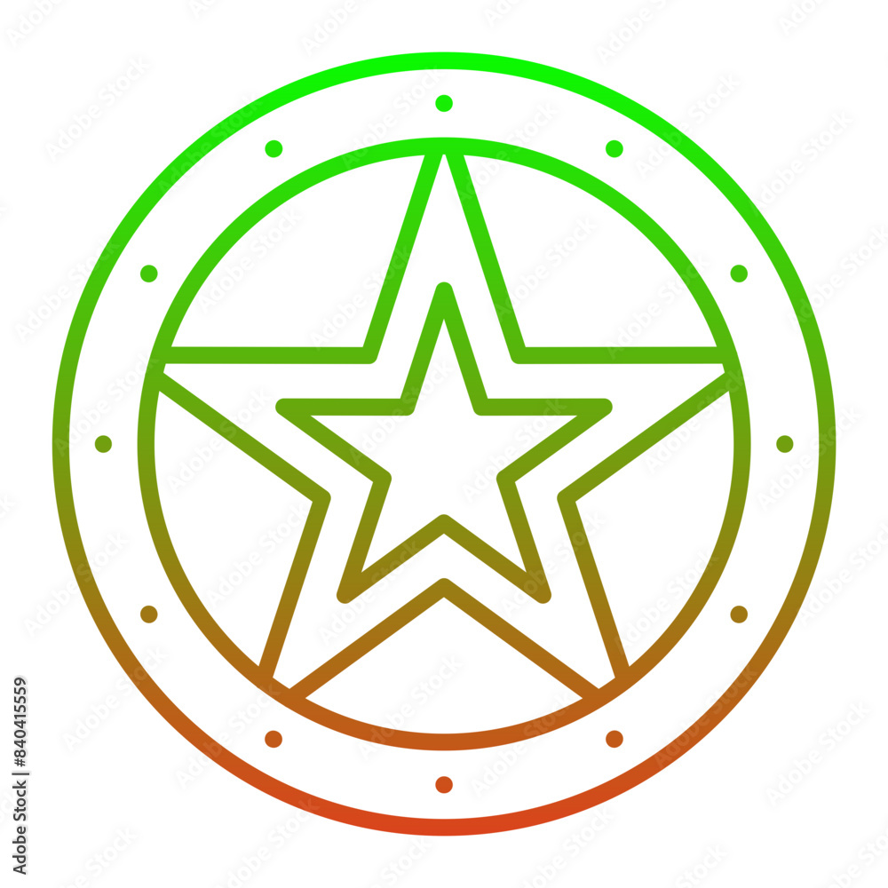 Obraz premium Sheriff Icon