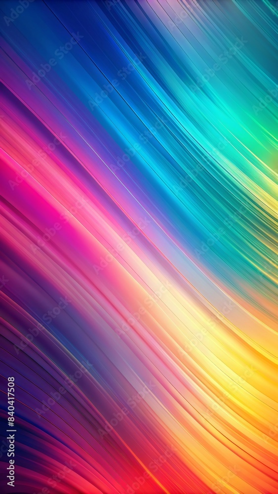 The image features a stunning gradient background that smoothly transitions through a range of vibrant colors.