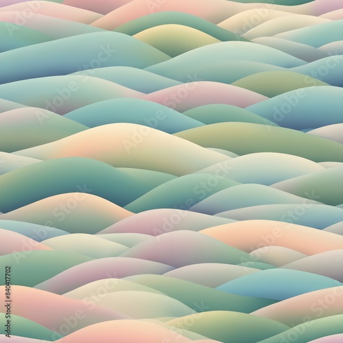seamless pattern smooth impression rolling hills digitally