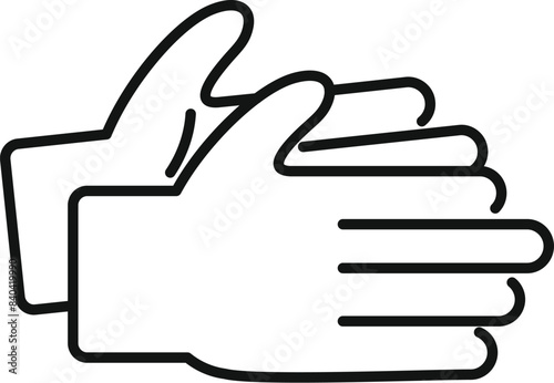 Clapping hands as a symbol of appreciation. Praise. And congratulating to show agreement and approval. As well as celebrating the successful work of a volunteer in a charity organization