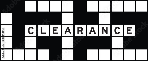 Alphabet letter in word clearance on crossword puzzle background