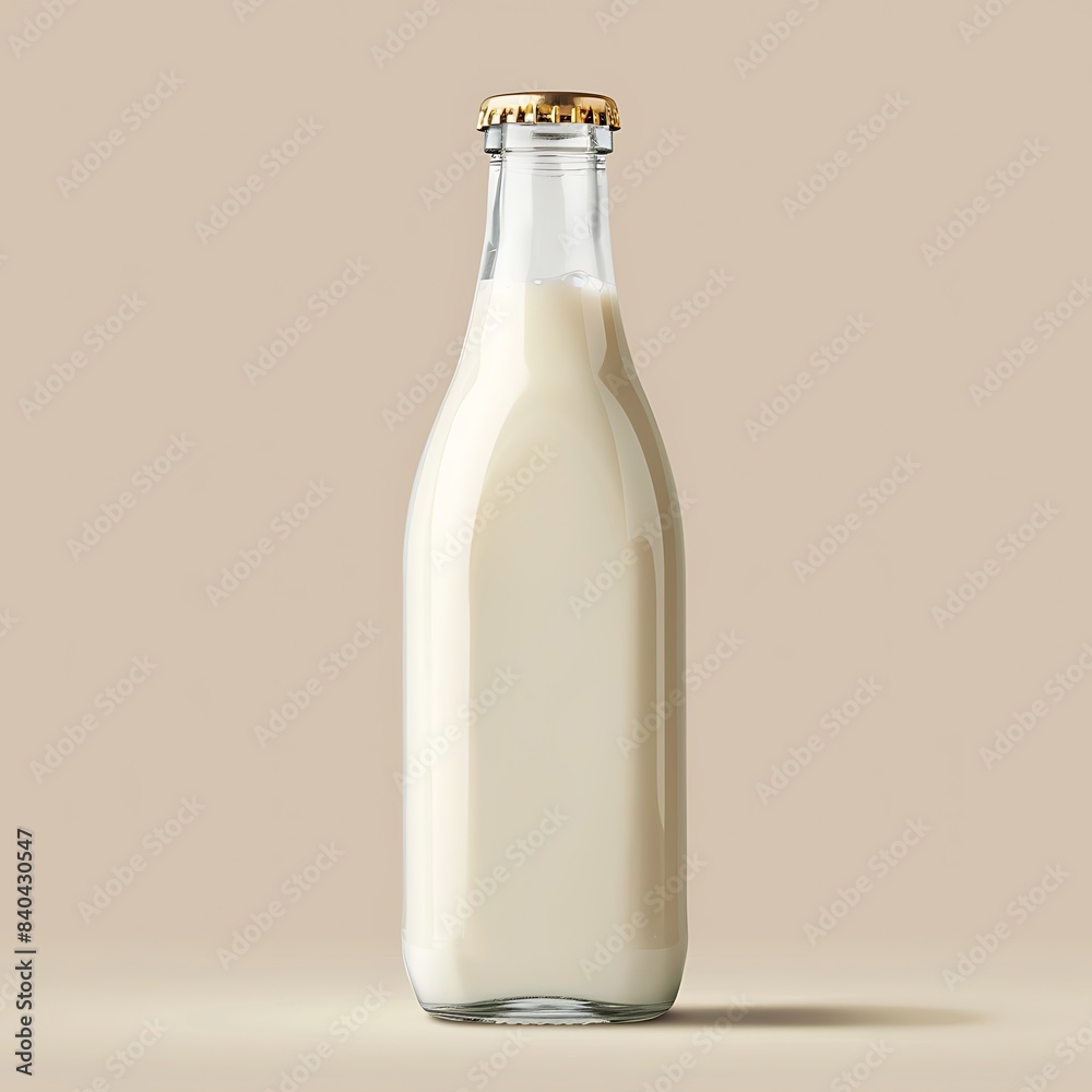 Clear bottle of milk isolated on transparent background Clear bottle of milk isolated on transparent background