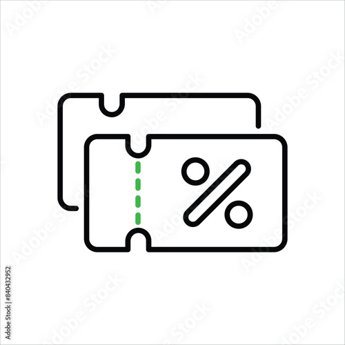 Coupons vector icon