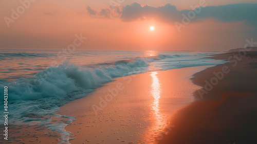 beach during the golden hour Arctic beautiful landscape.Create beautiful  award-winning landscape photos. There is something for everyone. From sweeping mountain vistas to tranquil forest landscapes.