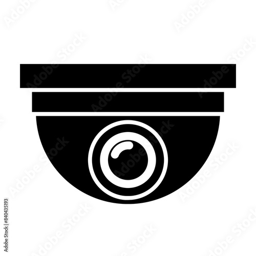  CCTV camera glyph icon