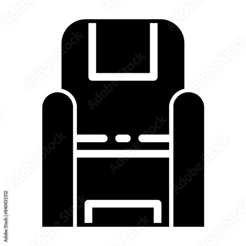 airplane passenger waiting seats glyph icon