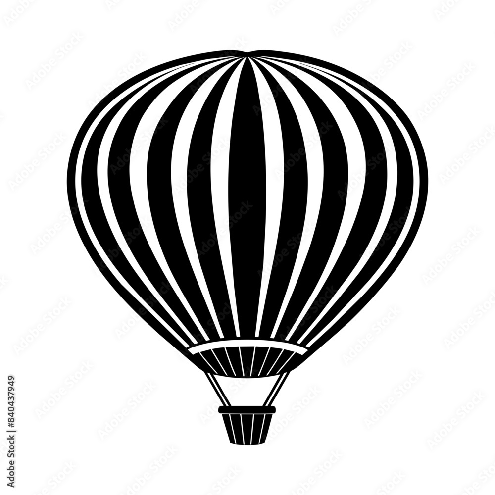 Fototapeta premium hot air balloon vector icon