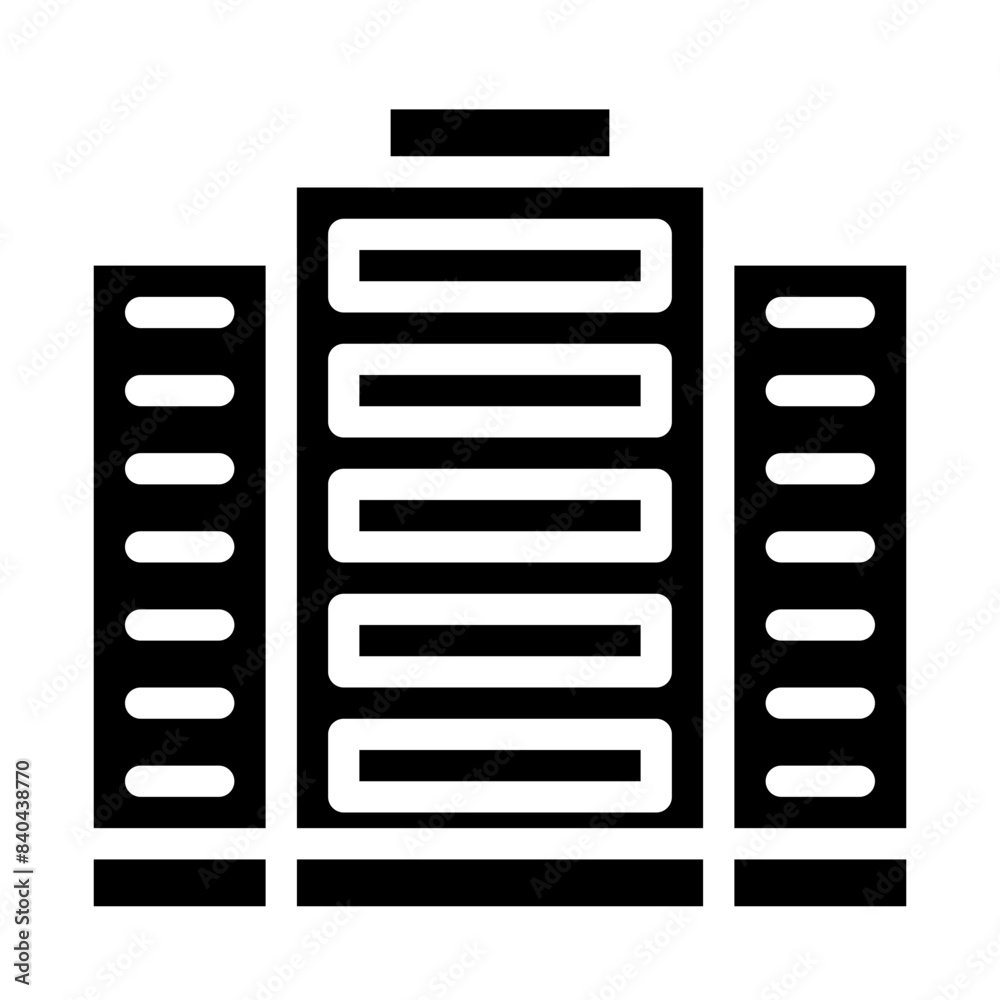 tall building solid icon tall building solid icon