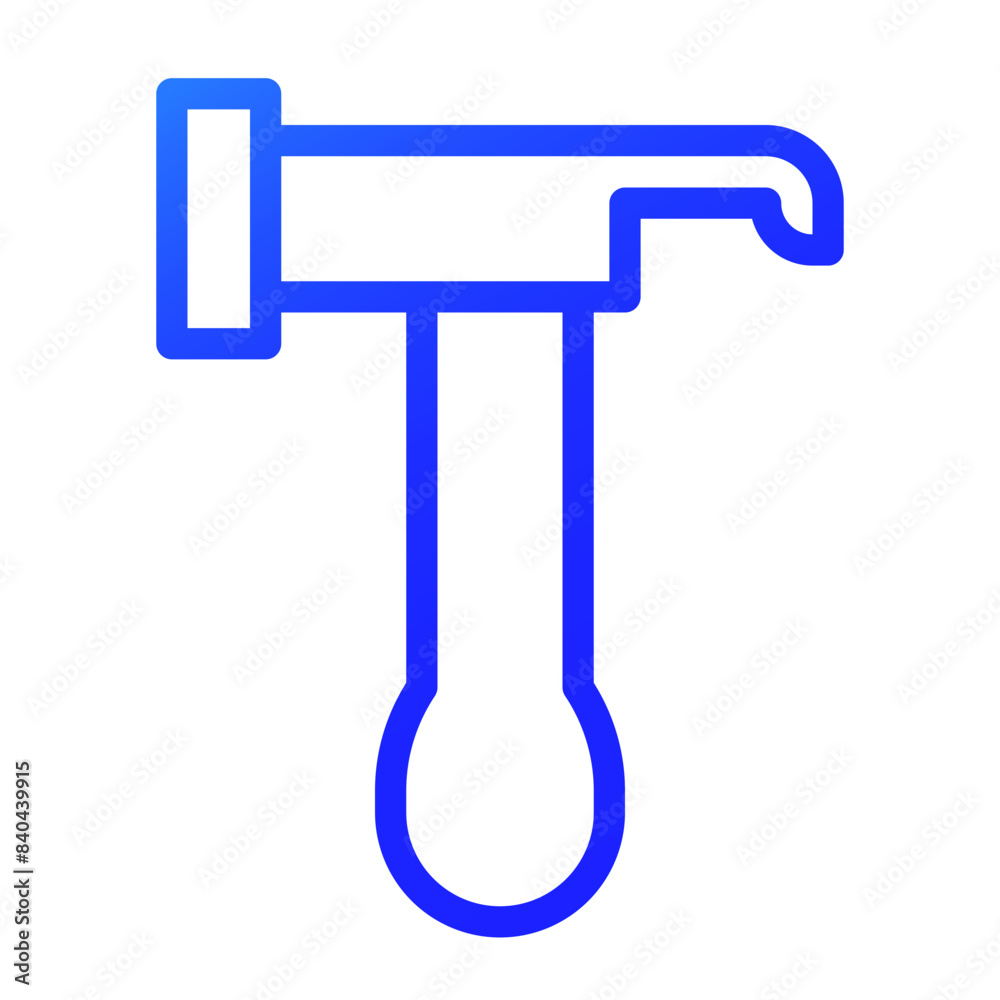 hammer gradient icon
