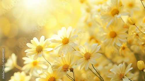 yellow flowers background